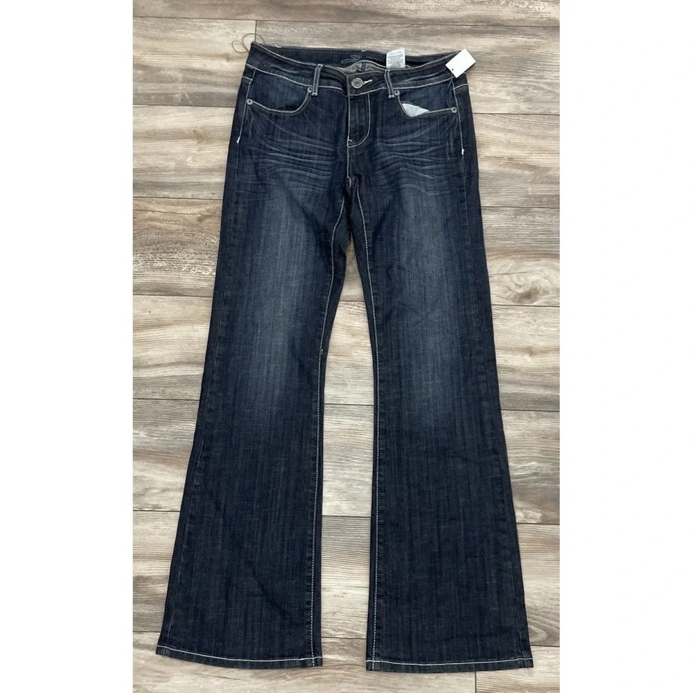 Stetson 816 Classic Bootcut Low Rise Blue Jeans Western Women's Size 12‎ Long